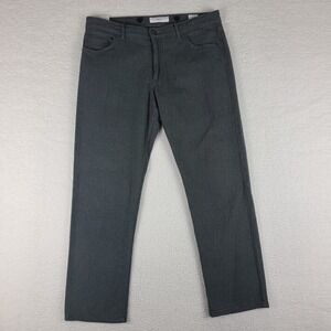 BRAX Dress Pants Mens 36x29 Dark Gray Cooper Fancy Cotton‎ Chino Slacks